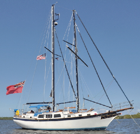 Britannia is now a brigantine schooner.