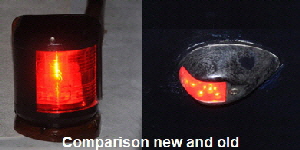 This shows the difference between the old and new lights.