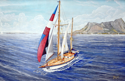 A painting by Paul Garnet "Eastward going".