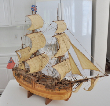 A model of Cooke's Endeavour.