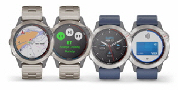 This is the Garmin Quatix 6 watch with six different changable faces. 