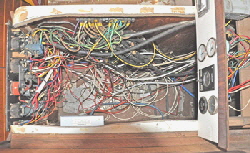 The wires to the master control panel were a "spaghetti" mess.