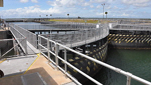This lock protects the ICW at Cape Canaveral.