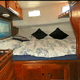 The port side cabin was modified into a double berth with extra storage.