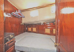the original cabin had a large seat inlay which made the bed impossible to sleep in.