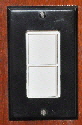 A light switch which was for 12 and 220 volt lights.