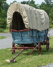 The original covered wagons used awnings similar to the desing here.