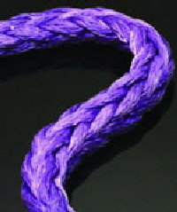 This is plasma rope, similar to Dyneema.