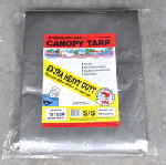 A regular tarp is much cheaper than a stiched canvas cover.