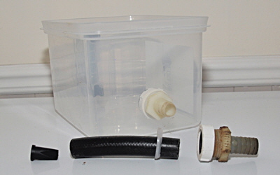Fittings used to make the shower drain.
