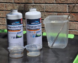Foam mixture.
