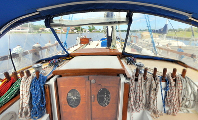 View from the helm