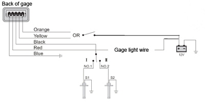 Water tank wiring diagram.